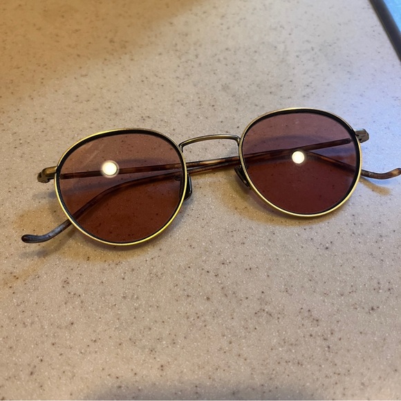 Classic 90s Tortoise Shell Wmn Small Frame Rose Colored Sunglasses Tint Metal - Picture 7 of 16